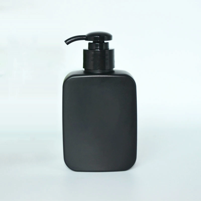 Wholesale Empty Cosmetic Packaging PE Plastic Clear 200ml Shampoo Pump Shower Gel Facial Cleanser Bottle