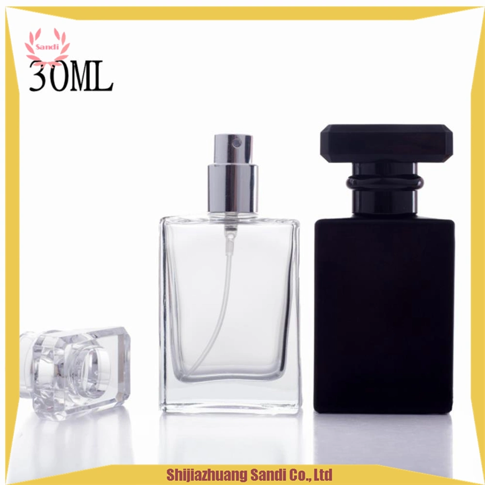 Wholesale New Empty Oil Perfume Atomizer 10ml 15ml 20ml 30ml 50ml 100ml Clear Square Glass Perfume Bottle with Spray